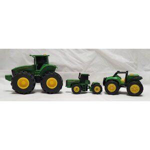Lot of 3 Ertl John Deere Replica Plastic Toy Tractors - READ